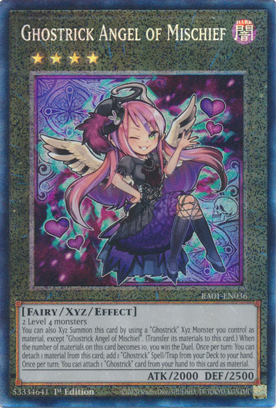 Ghostrick Angel of Mischief (PCR) - RA01-EN036 - Prismatic Collector’s Rare - 1st Edition available at 401 Games Canada