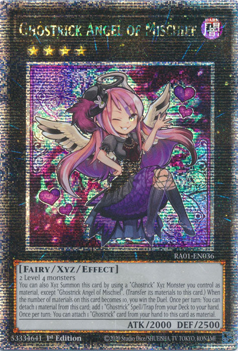 Ghostrick Angel of Mischief - RA01-EN036 - Quarter Century Secret Rare - 1st Edition available at 401 Games Canada