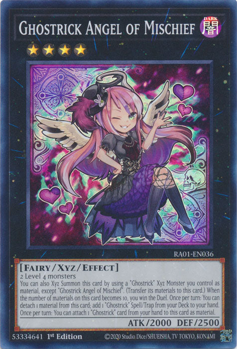 Ghostrick Angel of Mischief - RA01-EN036 - Super Rare - 1st Edition available at 401 Games Canada