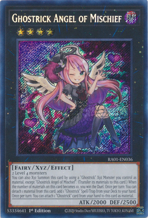 Ghostrick Angel of Mischief (Secret Rare) - RA01-EN036 - Secret Rare - 1st Edition available at 401 Games Canada