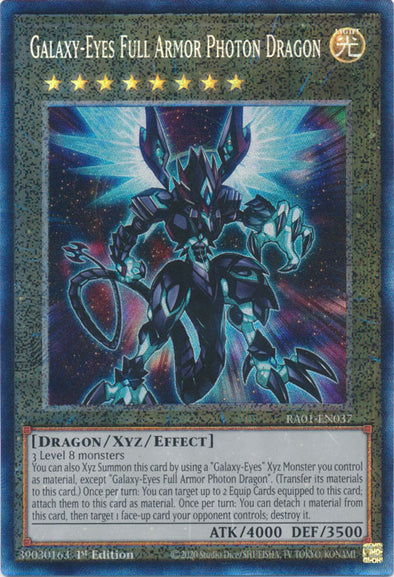 Galaxy-Eyes Full Armor Photon Dragon (PCR) - RA01-EN037 - Prismatic Collector’s Rare - 1st Edition available at 401 Games Canada