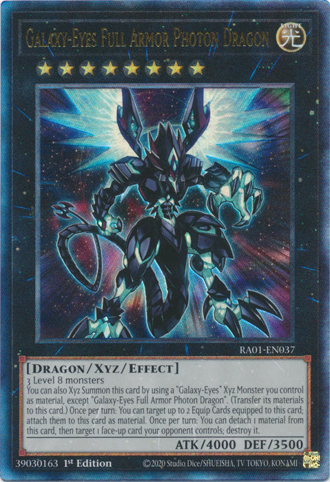 Galaxy-Eyes Full Armor Photon Dragon (PUR) - RA01-EN037 - Prismatic Ultimate Rare - 1st Edition available at 401 Games Canada