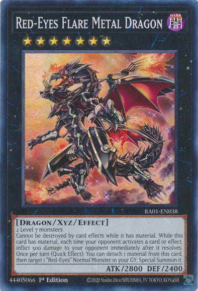 Red-Eyes Flare Metal Dragon - RA01-EN038 - Super Rare - 1st Edition available at 401 Games Canada