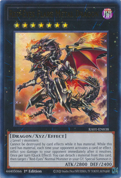 Red-Eyes Flare Metal Dragon (UR) - RA01-EN038 - Ultra Rare - 1st Edition available at 401 Games Canada