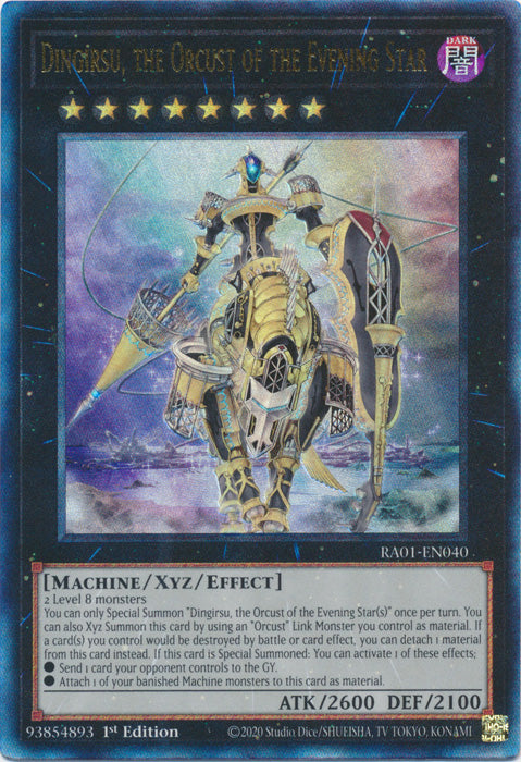 Dingirsu, the Orcust of the Evening Star (PUR) - RA01-EN040 - Prismatic Ultimate Rare - 1st Edition available at 401 Games Canada