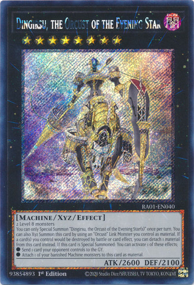 Dingirsu, the Orcust of the Evening Star (Platinum Secret Rare) - RA01-EN040 - Platinum Secret Rare - 1st Edition available at 401 Games Canada