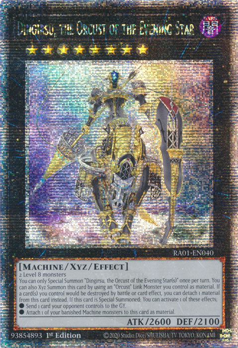 Dingirsu, the Orcust of the Evening Star - RA01-EN040 - Quarter Century Secret Rare - 1st Edition available at 401 Games Canada