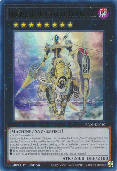 Dingirsu, the Orcust of the Evening Star (UR) - RA01-EN040 - Ultra Rare - 1st Edition available at 401 Games Canada