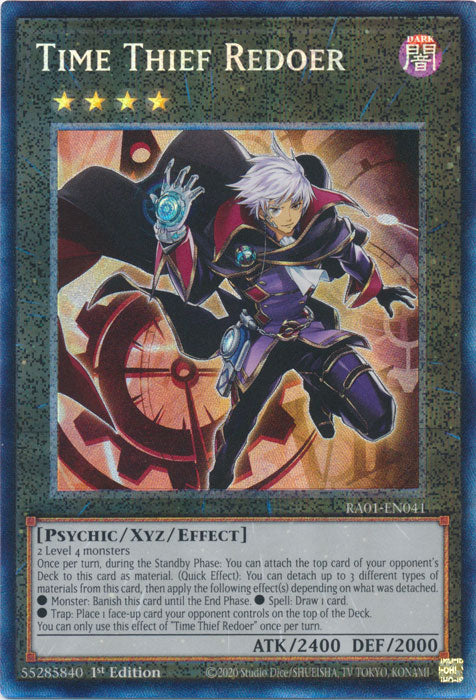 Time Thief Redoer (PCR) - RA01-EN041 - Prismatic Collector’s Rare - 1st Edition available at 401 Games Canada