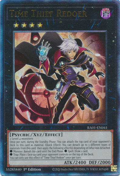 Time Thief Redoer (PUR) - RA01-EN041 - Prismatic Ultimate Rare - 1st Edition available at 401 Games Canada