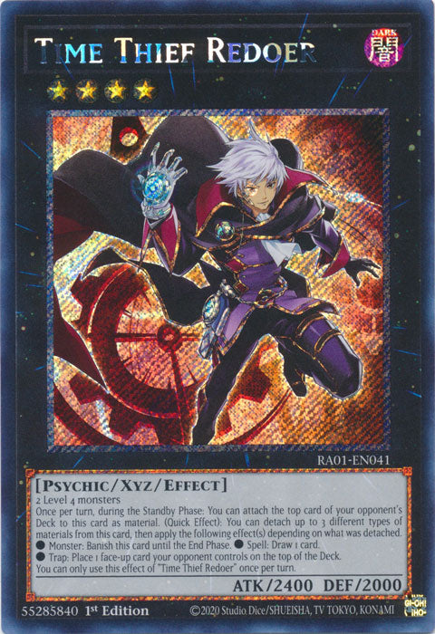 Time Thief Redoer (Platinum Secret Rare) - RA01-EN041 - Platinum Secret Rare - 1st Edition available at 401 Games Canada