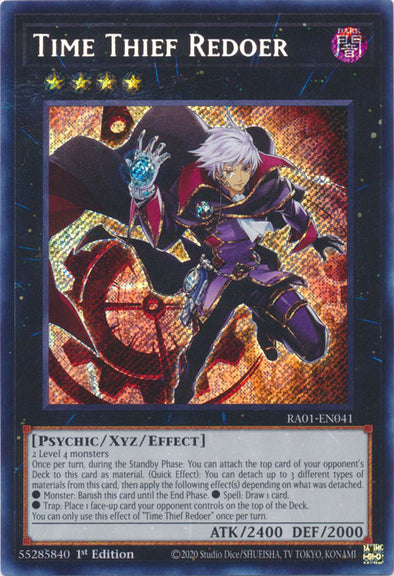 Time Thief Redoer (Secret Rare) - RA01-EN041 - Secret Rare - 1st Edition available at 401 Games Canada