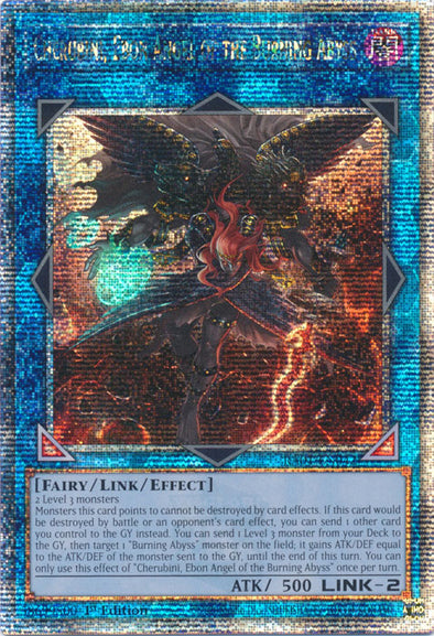 Cherubini, Ebon Angel of the Burning Abyss - RA01-EN042 - Quarter Century Secret Rare - 1st Edition available at 401 Games Canada