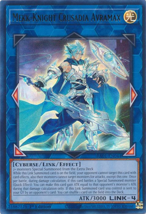 Mekk-Knight Crusadia Avramax (UR) - RA01-EN044 - Ultra Rare - 1st Edition available at 401 Games Canada