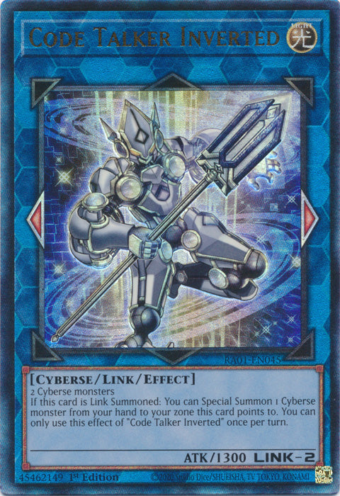 Code Talker Inverted (PUR) - RA01-EN045 - Prismatic Ultimate Rare - 1st Edition available at 401 Games Canada