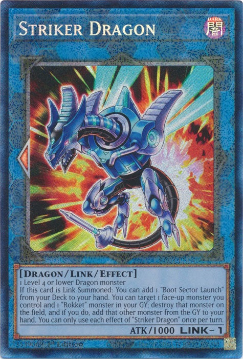 Striker Dragon (PCR) - RA01-EN046 - Prismatic Collector’s Rare - 1st Edition available at 401 Games Canada