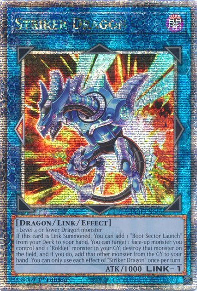 Striker Dragon - RA01-EN046 - Quarter Century Secret Rare - 1st Edition available at 401 Games Canada