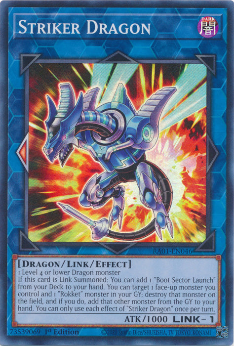 Striker Dragon - RA01-EN046 - Super Rare - 1st Edition available at 401 Games Canada