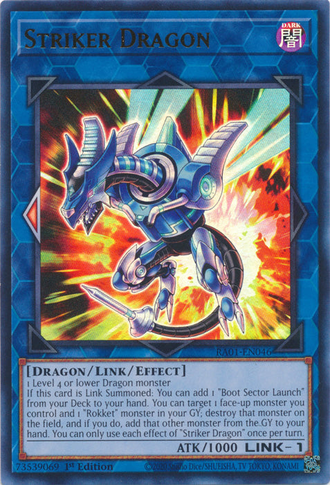 Striker Dragon (UR) - RA01-EN046 - Ultra Rare - 1st Edition available at 401 Games Canada