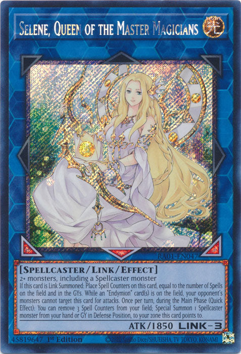 Selene, Queen of the Master Magicians (Platinum Secret Rare) - RA01-EN047 - Platinum Secret Rare - 1st Edition available at 401 Games Canada