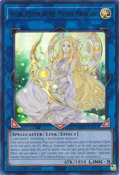 Selene, Queen of the Master Magicians (UR) - RA01-EN047 - Ultra Rare - 1st Edition available at 401 Games Canada