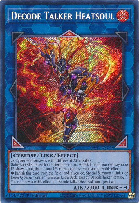 Decode Talker Heatsoul (Secret Rare) - RA01-EN048 - Secret Rare - 1st Edition available at 401 Games Canada