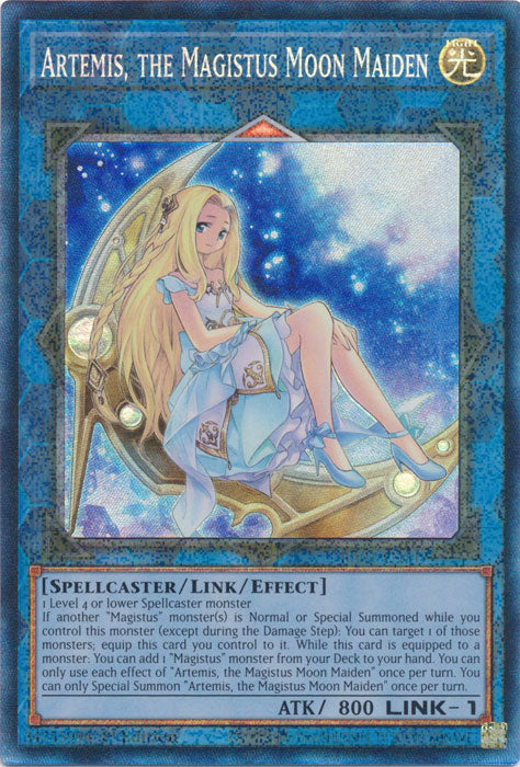 Artemis, the Magistus Moon Maiden (PCR) - RA01-EN049 - Prismatic Collector’s Rare - 1st Edition available at 401 Games Canada