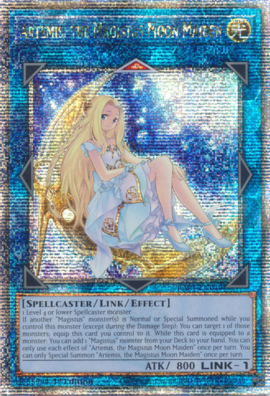 Artemis, the Magistus Moon Maiden - RA01-EN049 - Quarter Century Secret Rare - 1st Edition available at 401 Games Canada