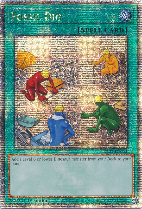 Fossil Dig - RA01-EN053 - Quarter Century Secret Rare - 1st Edition available at 401 Games Canada