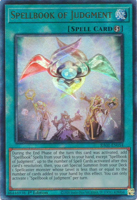 Spellbook of Judgment (PUR) - RA01-EN054 - Prismatic Ultimate Rare - 1st Edition available at 401 Games Canada