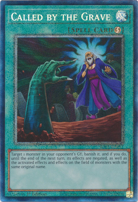 Called by the Grave (PCR) - RA01-EN057 - Prismatic Collector’s Rare - 1st Edition available at 401 Games Canada