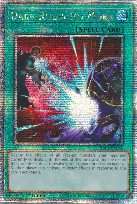 401 Games Canada - Dark Ruler No More - RA01-EN060 - Quarter Century Secret Rare - 1st Edition 401 Games Canada - Dark Ruler No More - RA01-EN060 - Quarter Century Secret Rare - 1st Edition