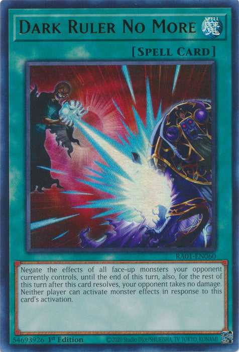 Dark Ruler No More (UR) - RA01-EN060 - Ultra Rare - 1st Edition available at 401 Games Canada