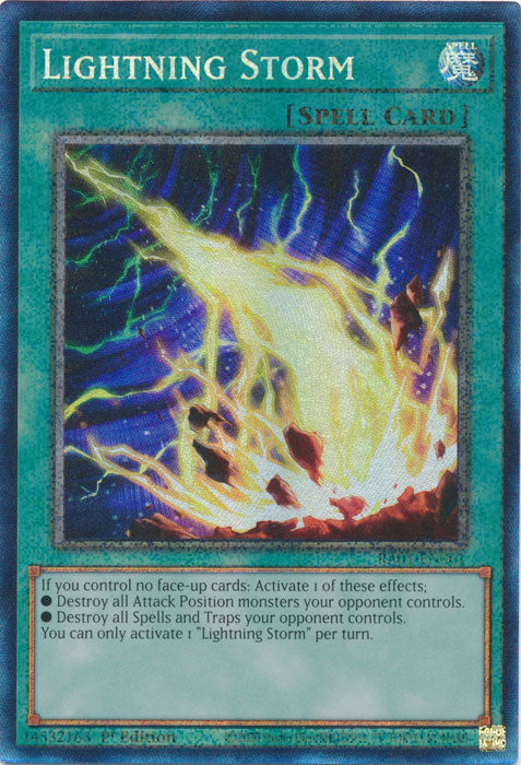 Lightning Storm (PCR) - RA01-EN061 - Prismatic Collector’s Rare - 1st Edition available at 401 Games Canada