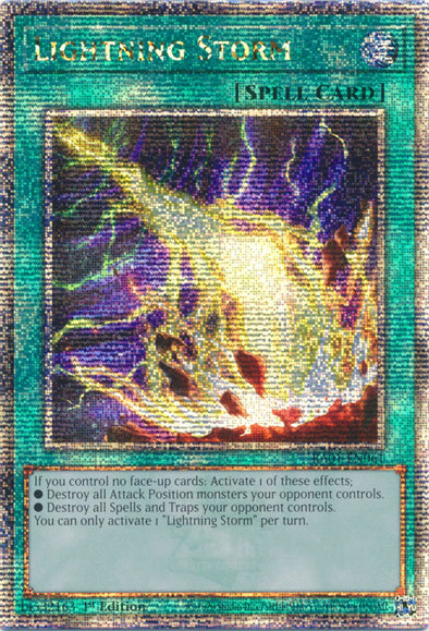 Lightning Storm - RA01-EN061 - Quarter Century Secret Rare - 1st Edition available at 401 Games Canada