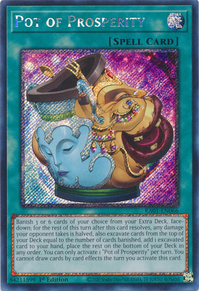 Pot of Prosperity (Platinum Secret Rare) - RA01-EN066 - Platinum Secret Rare - 1st Edition available at 401 Games Canada