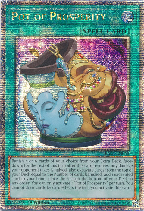 Pot of Prosperity - RA01-EN066 - Quarter Century Secret Rare - 1st Edition available at 401 Games Canada