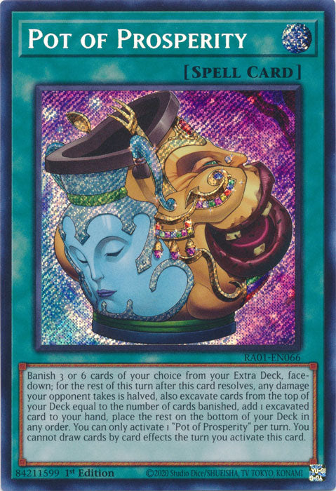 Pot of Prosperity (Secret Rare) - RA01-EN066 - Secret Rare - 1st Edition available at 401 Games Canada