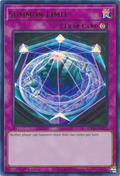 Summon Limit (UR) - RA01-EN070 - Ultra Rare - 1st Edition available at 401 Games Canada