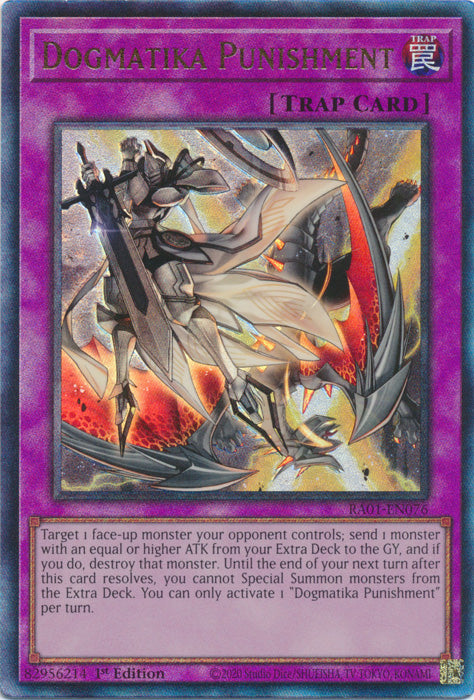 Dogmatika Punishment (PUR) - RA01-EN076 - Prismatic Ultimate Rare - 1st Edition available at 401 Games Canada