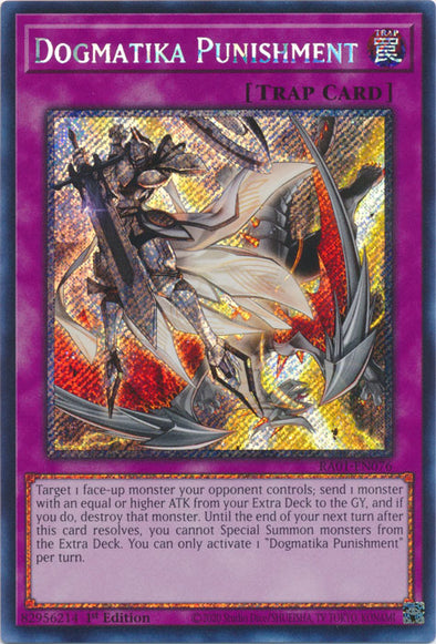 Dogmatika Punishment (Platinum Secret Rare) - RA01-EN076 - Platinum Secret Rare - 1st Edition available at 401 Games Canada