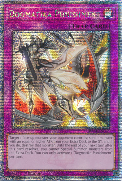 Dogmatika Punishment - RA01-EN076 - Quarter Century Secret Rare - 1st Edition available at 401 Games Canada