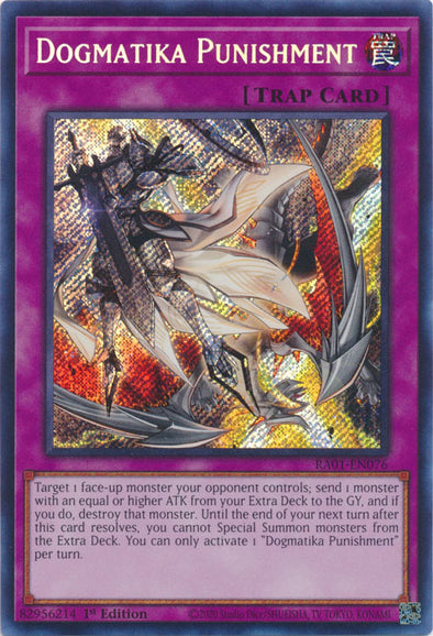 Dogmatika Punishment (Secret Rare) - RA01-EN076 - Secret Rare - 1st Edition available at 401 Games Canada