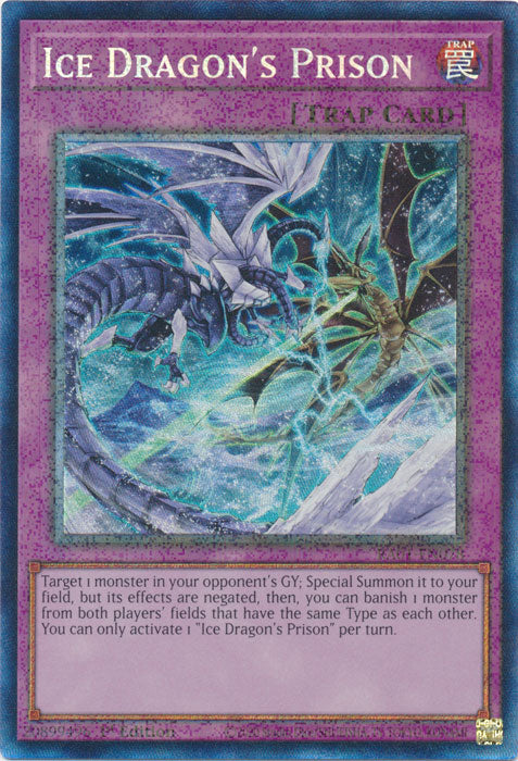 Ice Dragon's Prison (PCR) - RA01-EN078 - Prismatic Collector’s Rare - 1st Edition available at 401 Games Canada