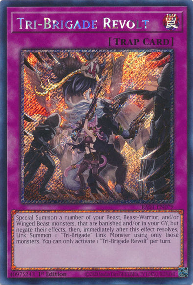 Tri-Brigade Revolt (Platinum Secret Rare) - RA01-EN079 - Platinum Secret Rare - 1st Edition available at 401 Games Canada