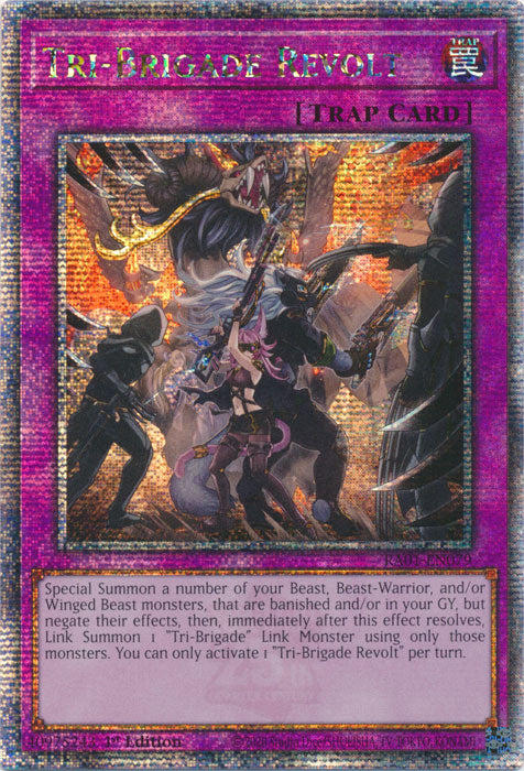 Tri-Brigade Revolt - RA01-EN079 - Quarter Century Secret Rare - 1st Edition available at 401 Games Canada