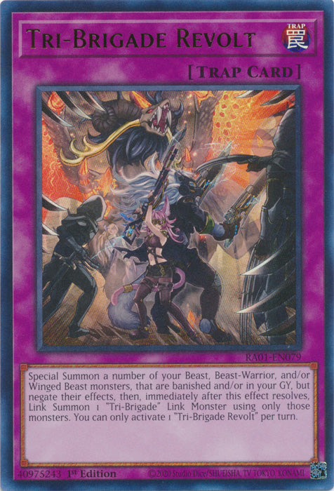 Tri-Brigade Revolt (UR) - RA01-EN079 - Ultra Rare - 1st Edition available at 401 Games Canada