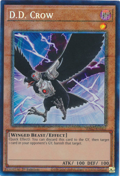 D.D. Crow (PCR) - RA02-EN002 - Prismatic Collector's Rare - 1st Edition