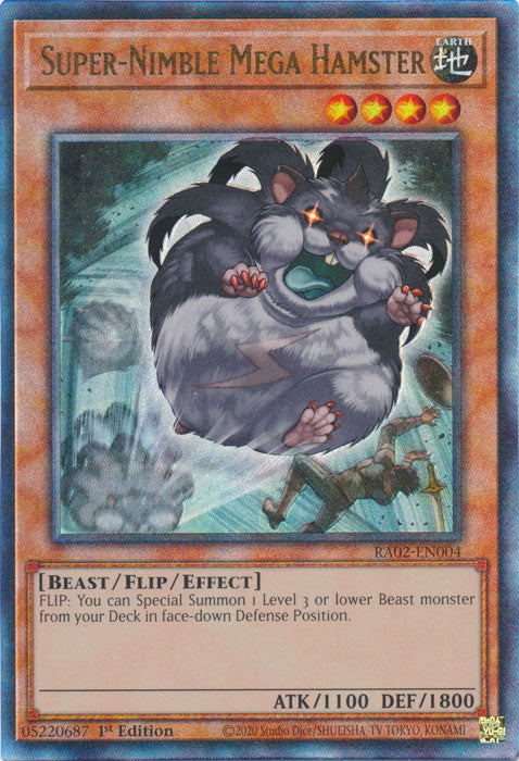 Super-Nimble Mega Hamster (PUR) - RA02-EN004 - Prismatic Ultimate Rare - 1st Edition