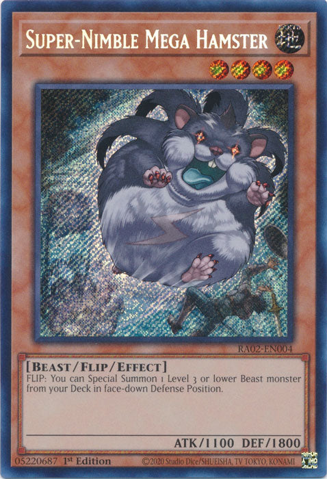 Super-Nimble Mega Hamster (Secret Rare) - RA02-EN004 - Secret Rare - 1st Edition